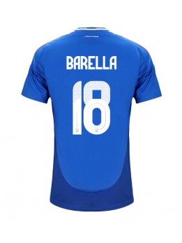 Billige Italia Nicolo Barella #18 Hjemmedrakt EM 2024 Kortermet